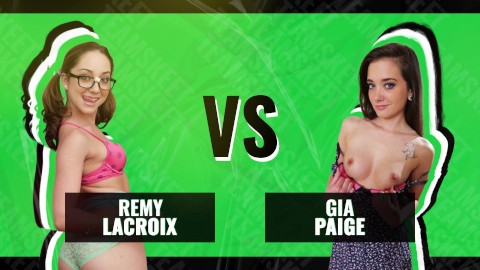 Bebekler Savaşı - Remy Lacroix vs Gia Paige - Hangi Masum Tatlı Seni Daha Hızlı Boşaltır?