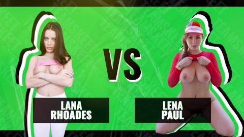 Bebekler Savaşı - Lana Rhoades vs Lena Paul - Nihai Zıplayan Büyük Doğal Göğüsler Yarışması
