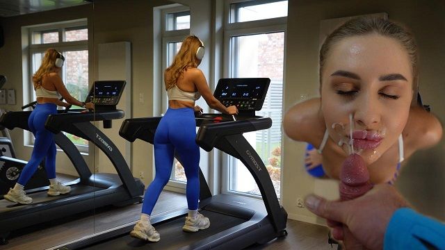 Spor salonunda mükemmel, sevimli bir kızla tanıştım, hemen onunla birlikte oldum ve yüzüne boşaldım.