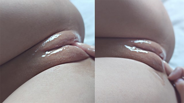 Wet PUFFY PUSSY masturbation and intense moaning | Female Orgasm